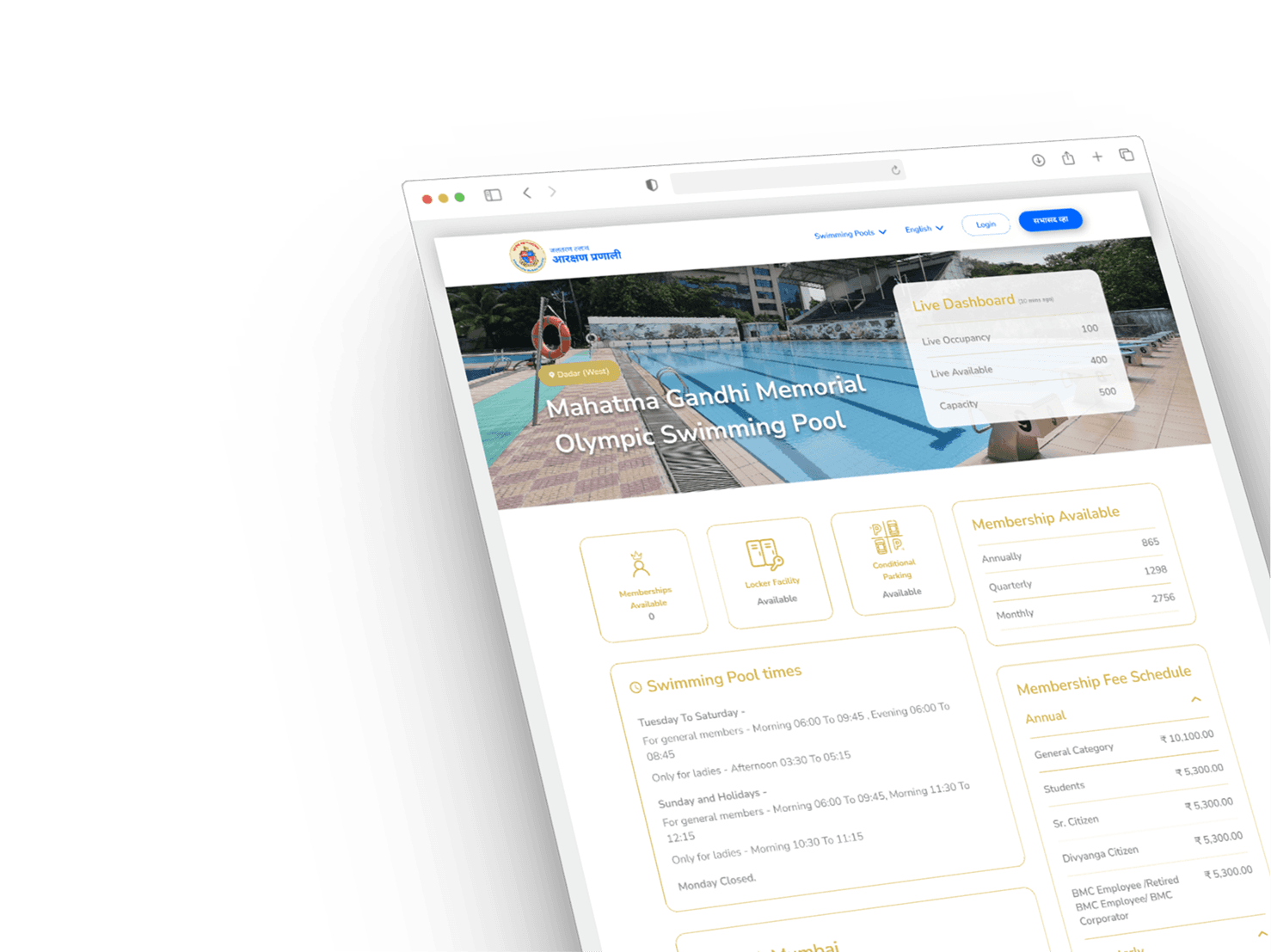 Responsive Platform with Live Seat Availability