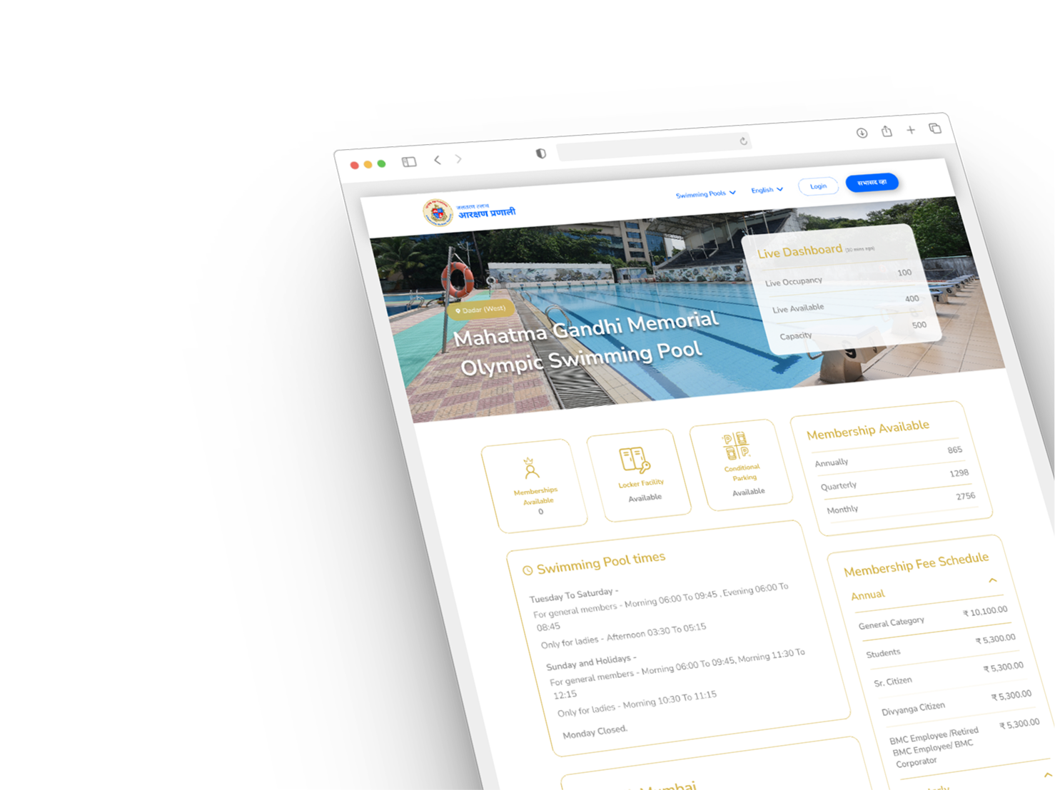 Responsive Platform with Live Seat Availability